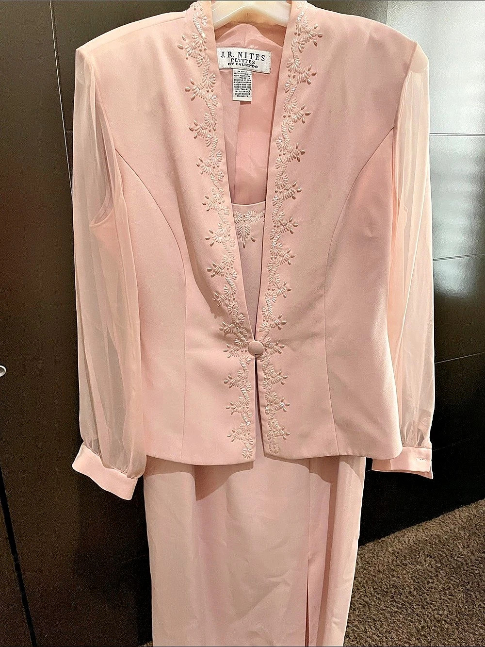 J. R.NITES Formal PEACH Dress Like New